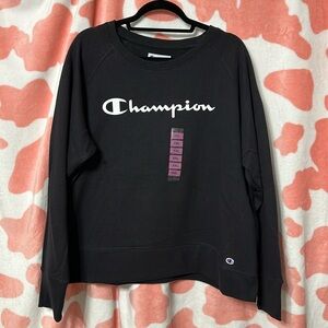 Champion Black Crewneck Sweater